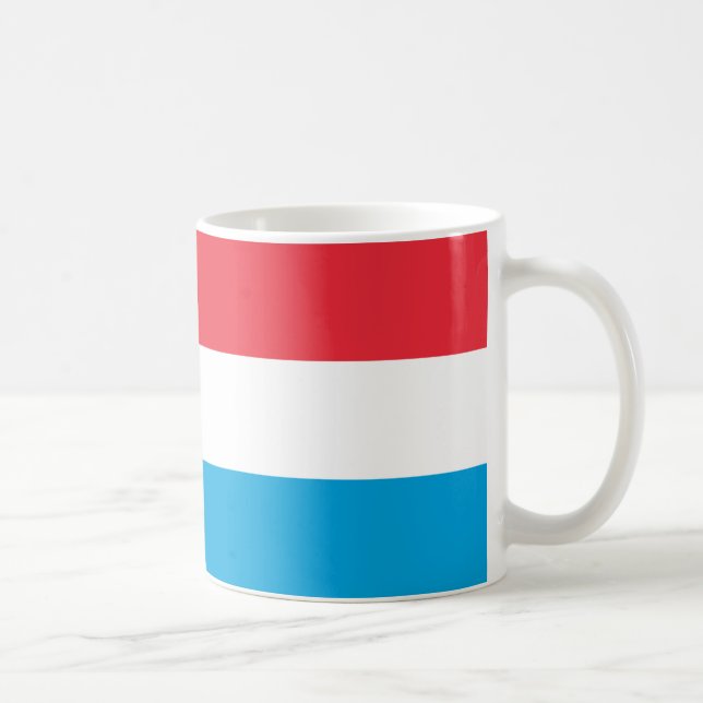  Luxembourg Flag Ceramic Mug (Right)