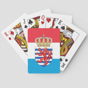 Luxembourg flag/ coat of arms playing cards