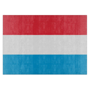 Luxembourg flag cutting board