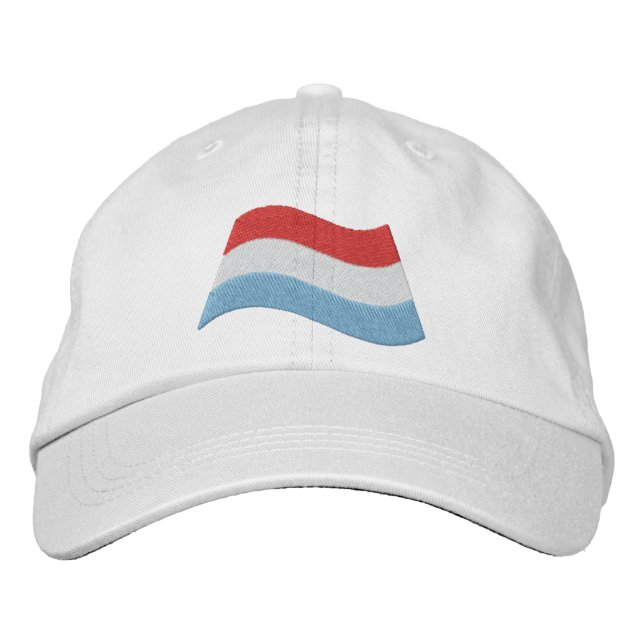 Luxembourg Flag Embroidered Hat (Front)