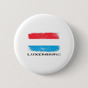 Luxembourg Flag Europe Travel Vacation Europe Luxe 6 Cm Round Badge
