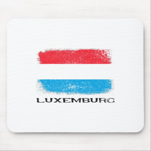 Luxembourg Flag Europe Travel Vacation Europe Luxe Mouse Pad