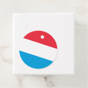 Luxembourg flag favour tags