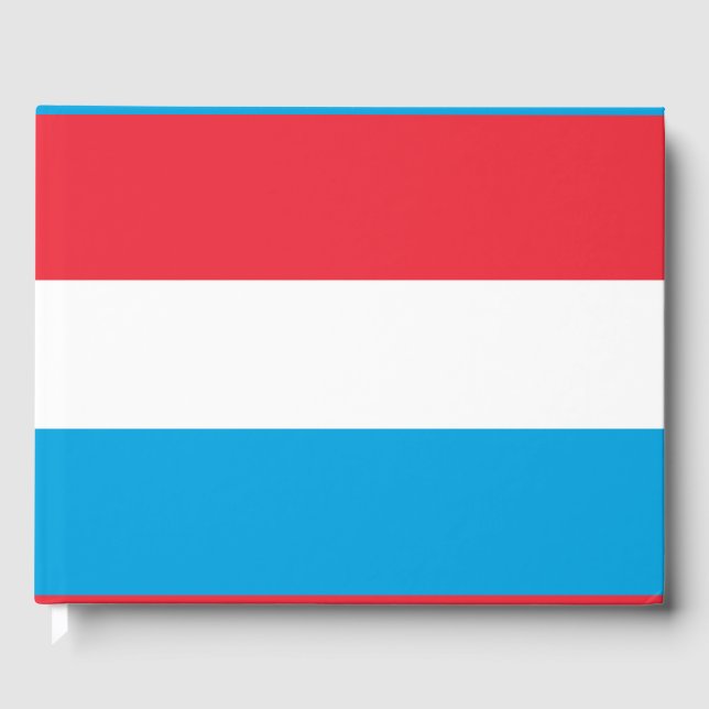 Luxembourg flag guest book (Front)