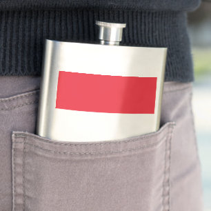 Luxembourg flag hip flask
