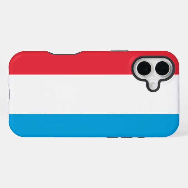 Luxembourg Flag iPhone Case (Back Horizontal)