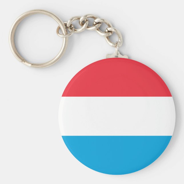 Luxembourg Flag Key Ring (Front)