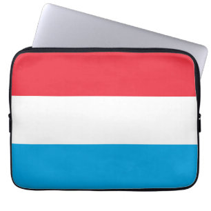 Luxembourg flag laptop sleeve