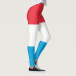 Luxembourg Flag Leggings<br><div class="desc">Patriotic flag of Luxembourg.</div>