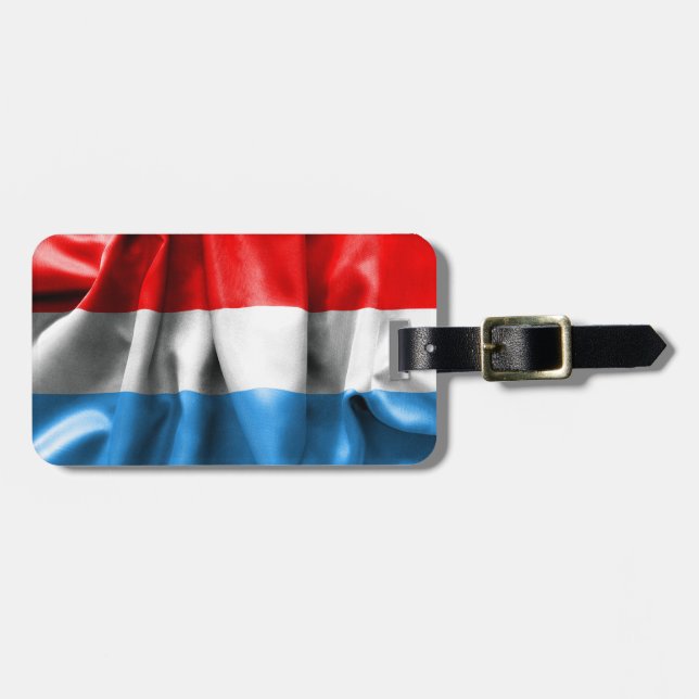 Luxembourg Flag Luggage Tag (Front Horizontal)