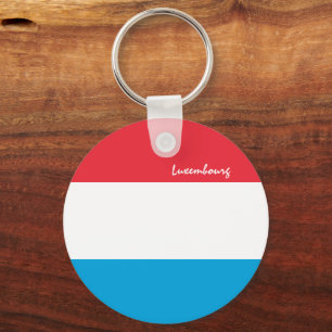 Luxembourg flag & Luxembourg holiday / sports Key Ring