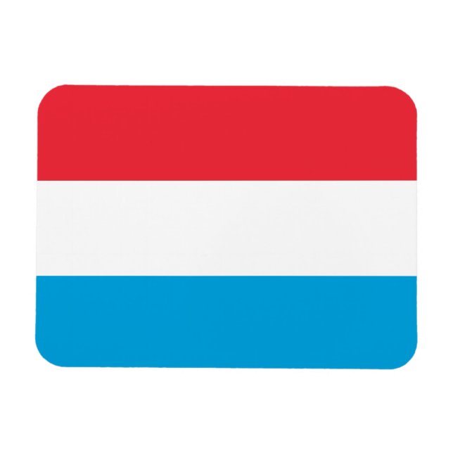 Luxembourg Flag Magnet (Horizontal)