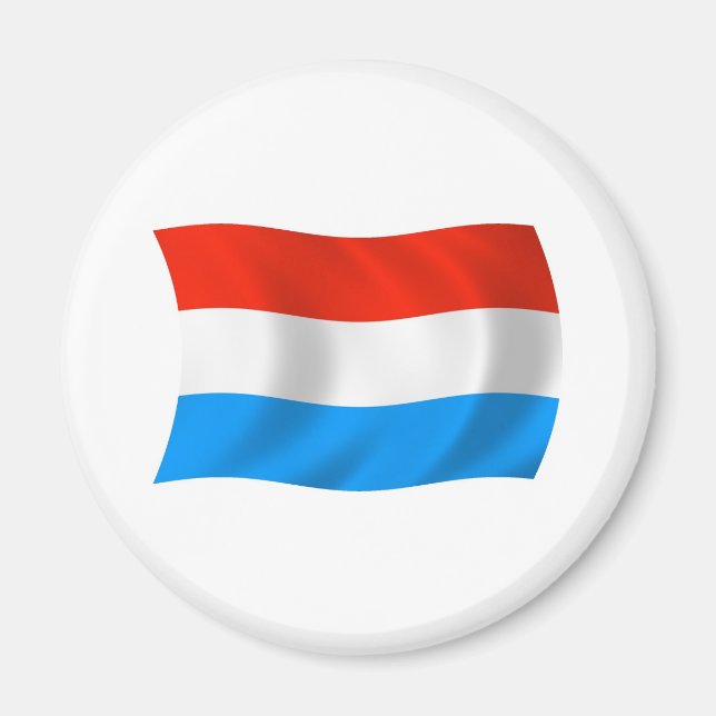 Luxembourg Flag Magnet (Front)