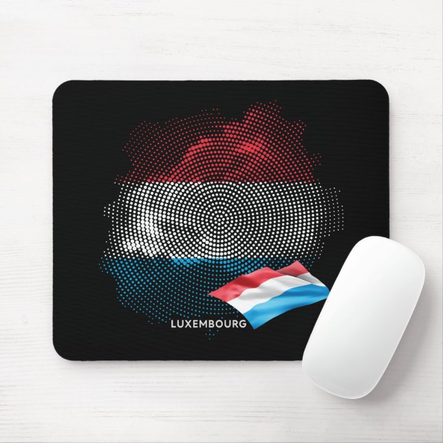 Luxembourg flag mouse pad (With Mouse)