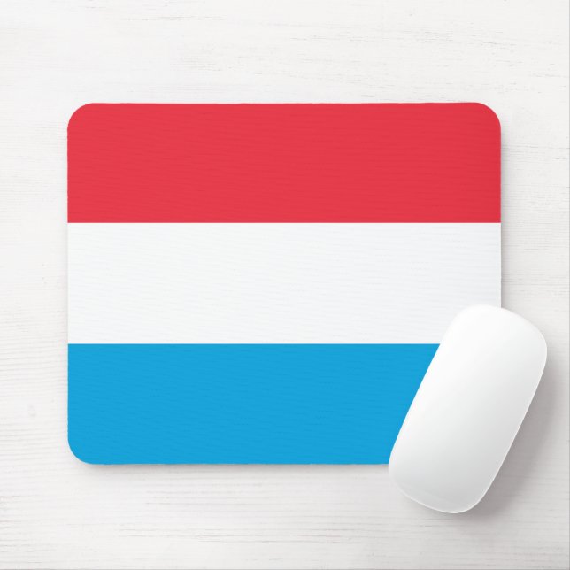 Luxembourg flag mouse pad (With Mouse)