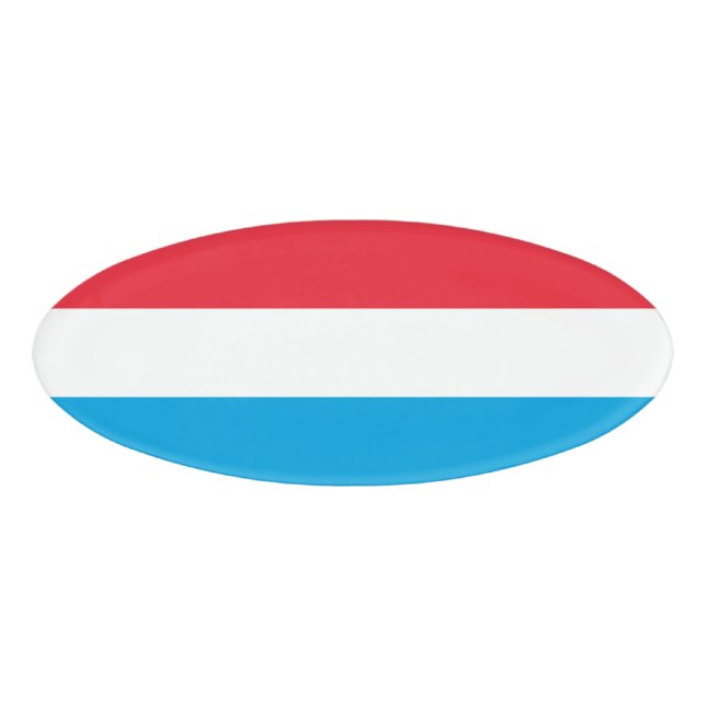 Luxembourg flag name tag (Front)