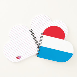 Luxembourg flag notebook