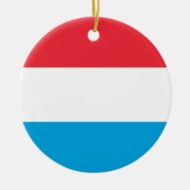 Luxembourg Flag Ornament (Front)