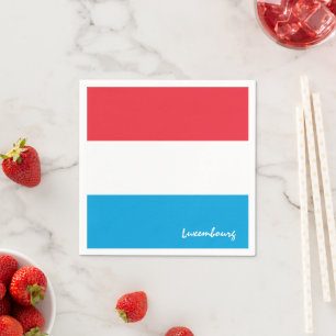 Luxembourg & Flag party fashion /sport fans Napkin