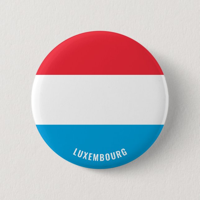 Luxembourg Flag Patriotic 6 Cm Round Badge (Front)