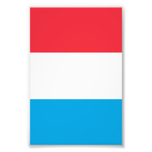 Luxembourg flag photo print