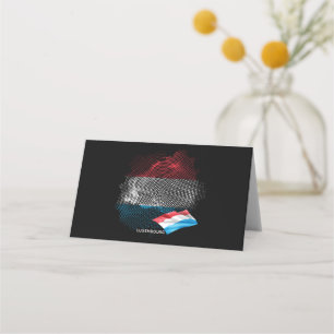 Luxembourg flag place card