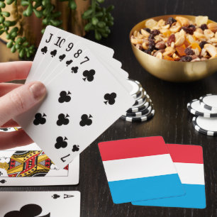 Luxembourg flag playing cards