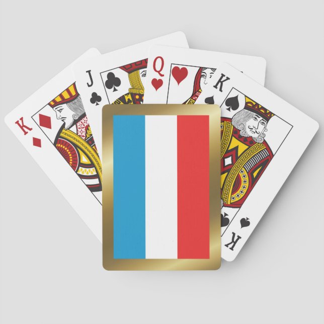 Luxembourg Flag Playing Cards (Back)