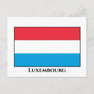 Luxembourg Flag Postcard