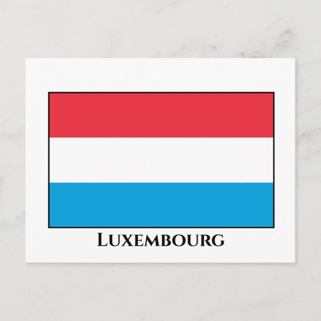 Luxembourg Flag Postcard (Front)