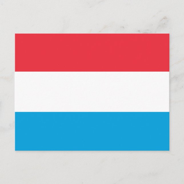 Luxembourg Flag Postcard (Front)