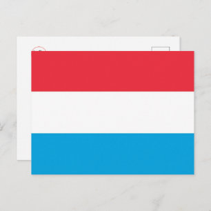 Luxembourg - flag - postcard