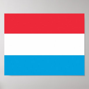 Luxembourg - flag - poster