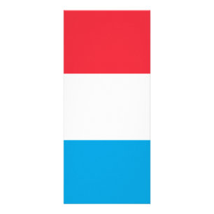 Luxembourg flag rack card
