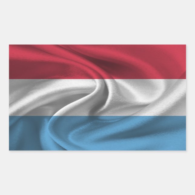 Luxembourg Flag Rectangular Sticker (Front)