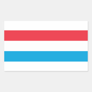 Luxembourg Flag Rectangular Sticker