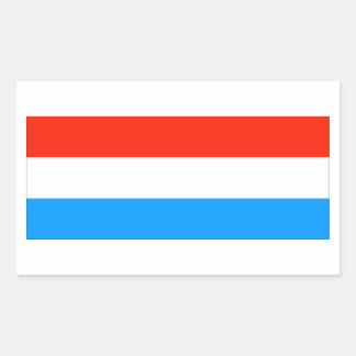 Luxembourg Flag Rectangular Sticker