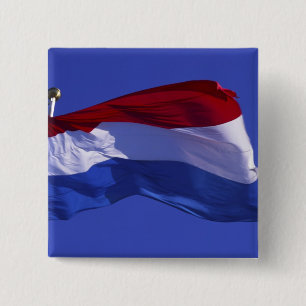 Luxembourg flag RF) 15 Cm Square Badge