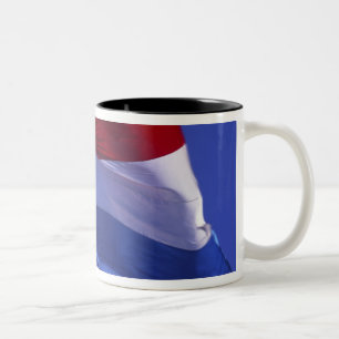 Luxembourg flag RF) Two-Tone Coffee Mug