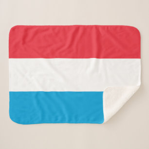 Luxembourg Flag Sherpa Blanket