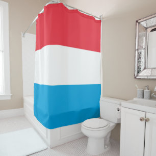 Luxembourg flag shower curtain