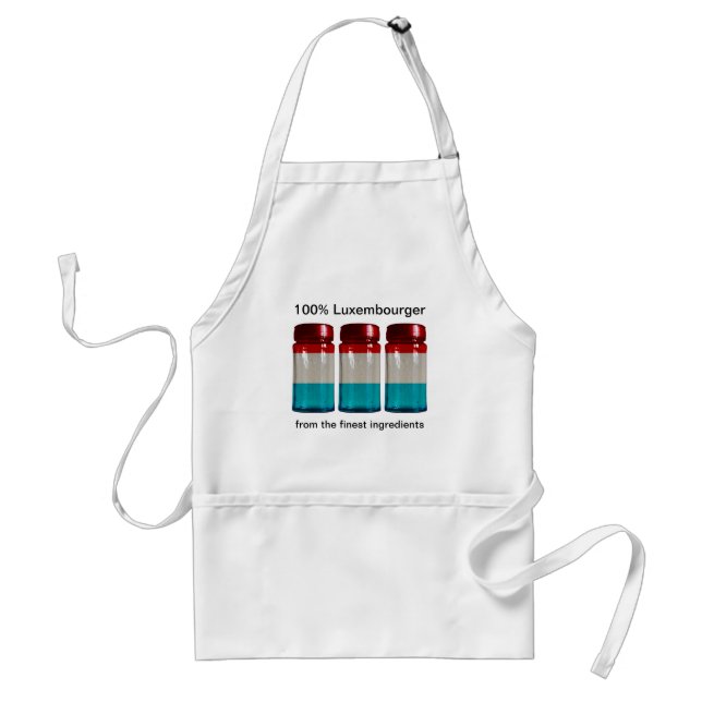 Luxembourg Flag Spice Jars Apron (Front)