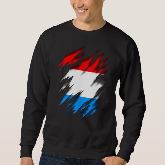Luxembourg Flag Sweatshirt (Front)