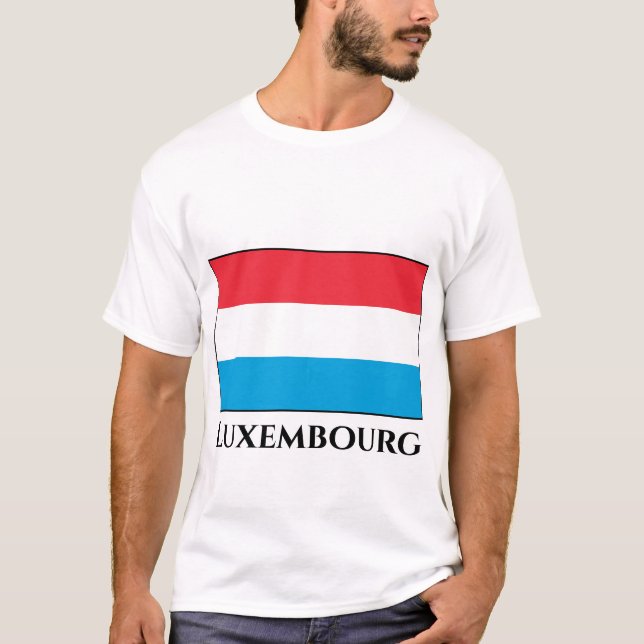 Luxembourg Flag T-Shirt (Front)