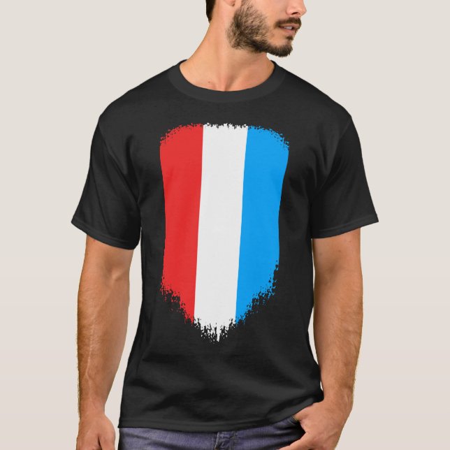 Luxembourg Flag T-Shirt (Front)