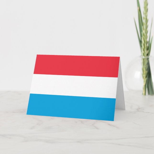 Luxembourg flag thank you card (Front)