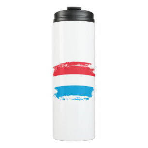 Luxembourg flag thermal tumbler
