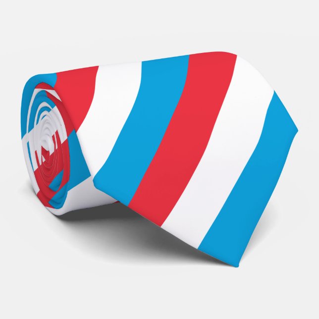 Luxembourg Flag Tie (Rolled)