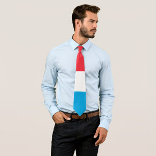 Luxembourg flag tie