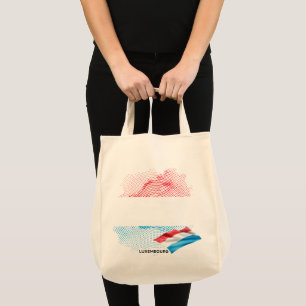 Luxembourg flag tote bag